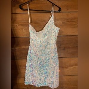 Iridescent Hoco Dress